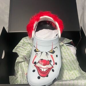 CROCS Pennywise IT Clogs with Red Hair Men Size 12